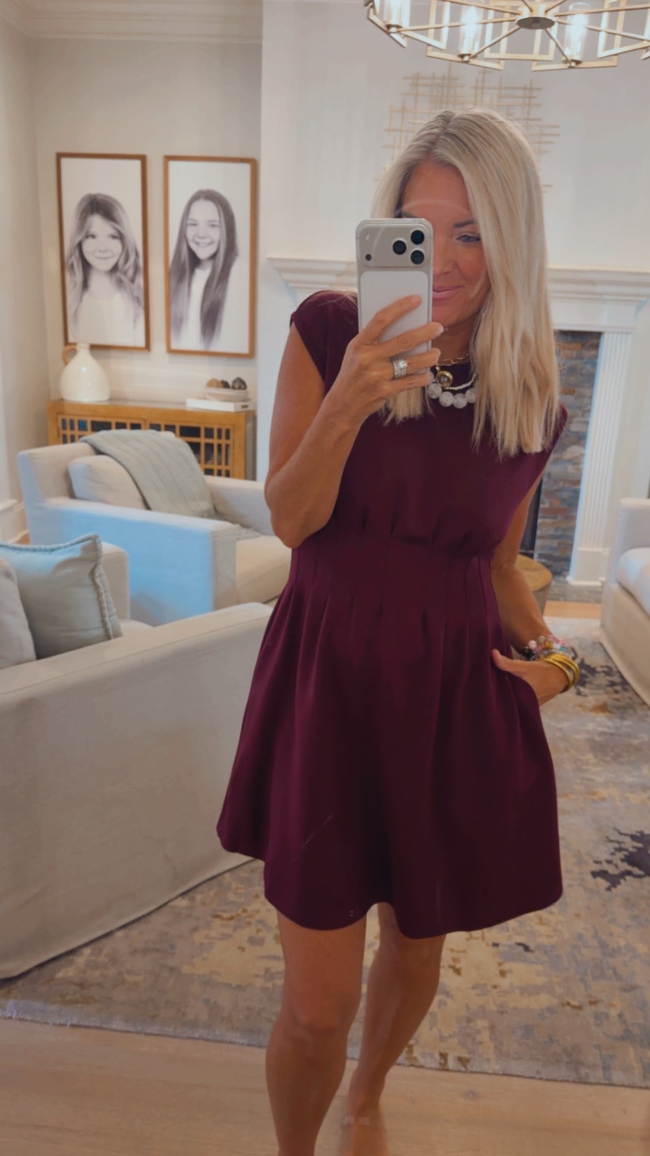Cap Sleeve Mini Dress