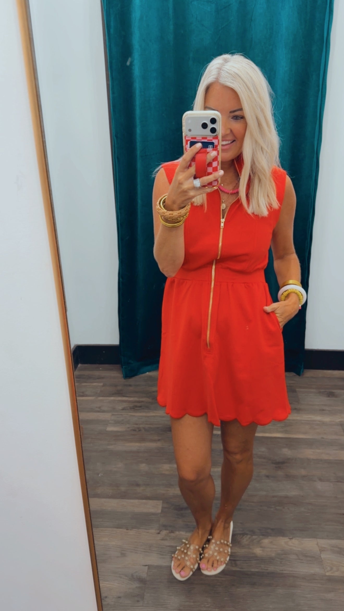 Scallop Collar Dress