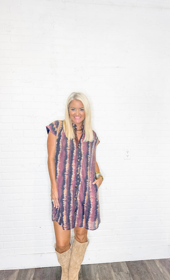 Tie Dye Mini Dress