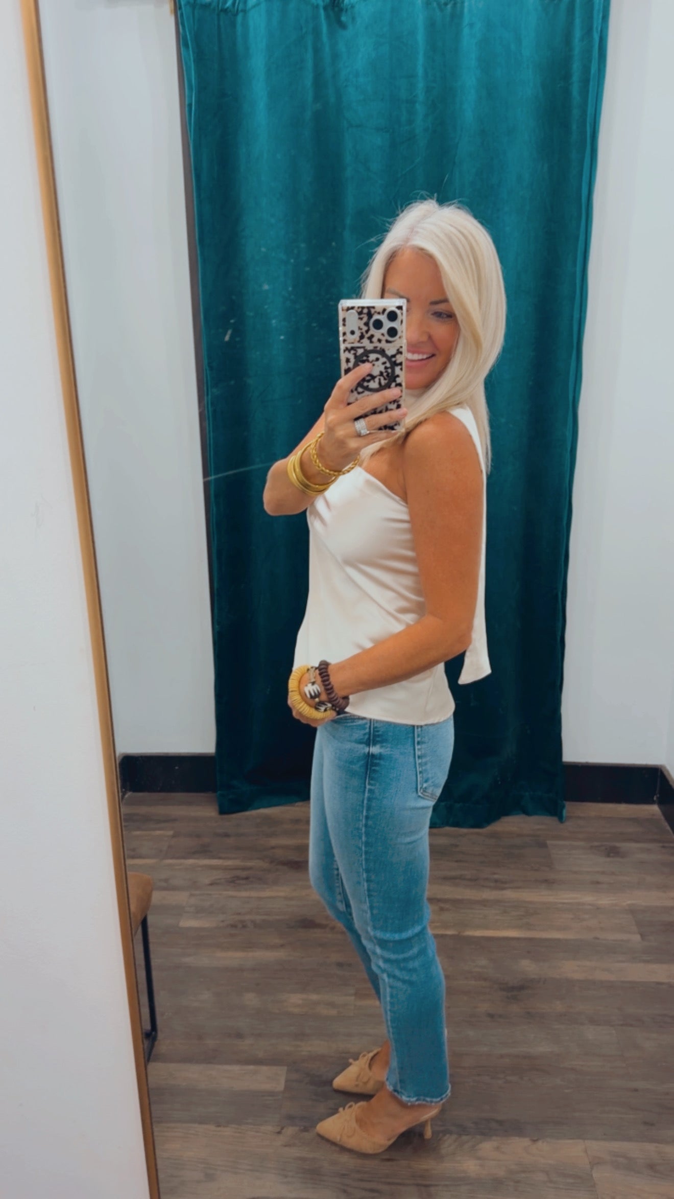 Strapless Satin Scarf Top