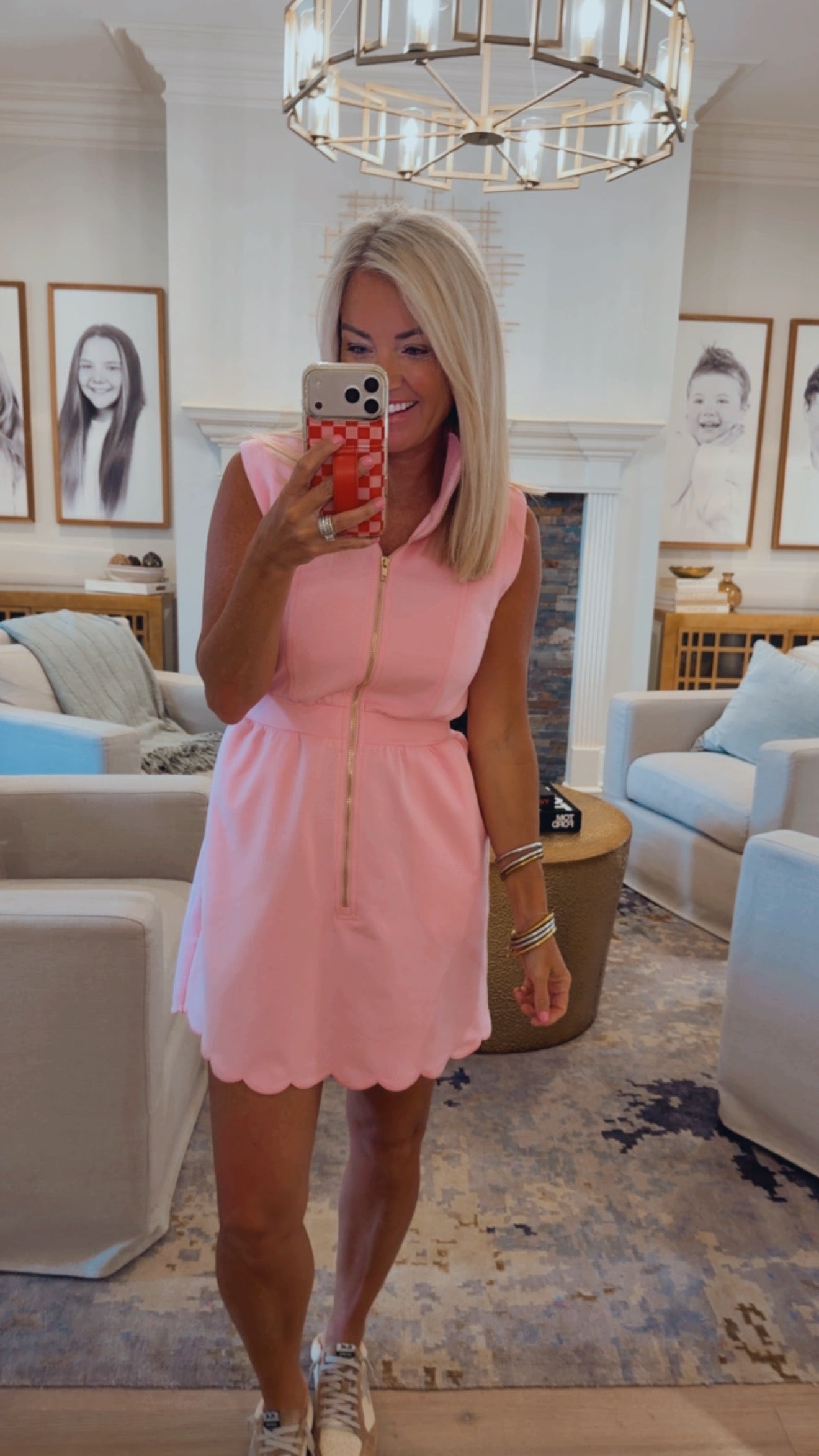 Scallop Collar Dress