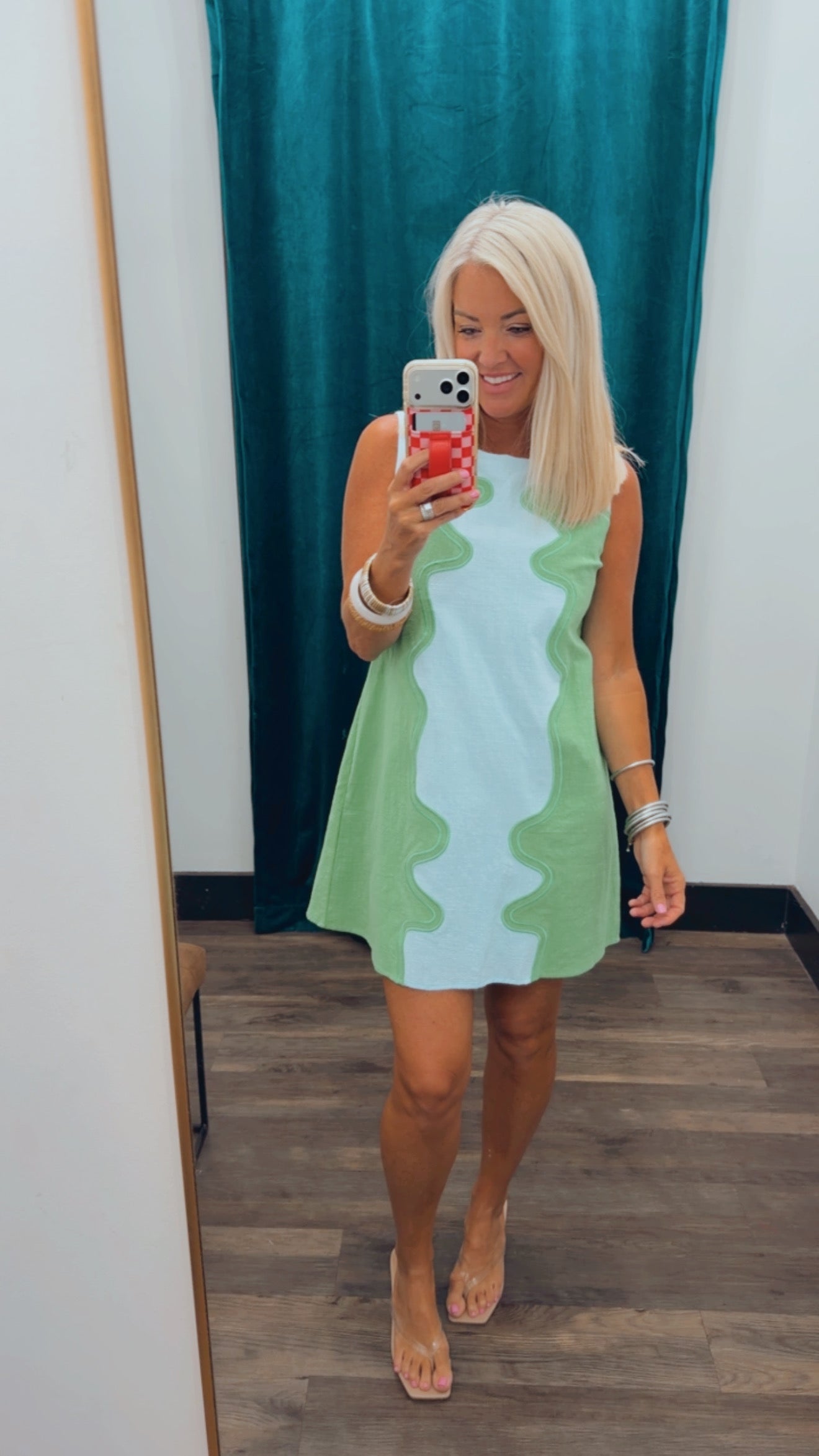 Wavy Pop Shift Dress