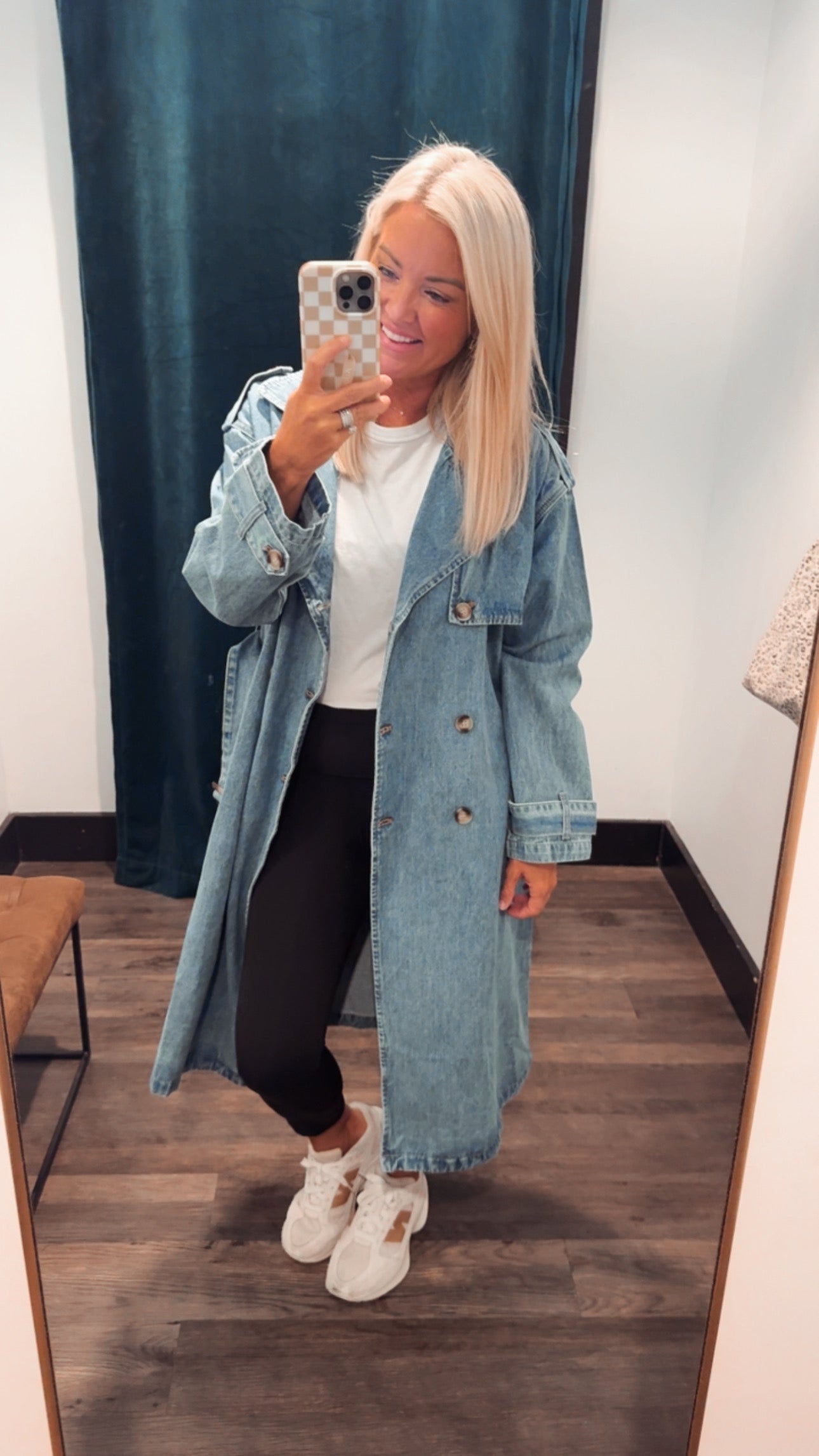Denim Trench Coat