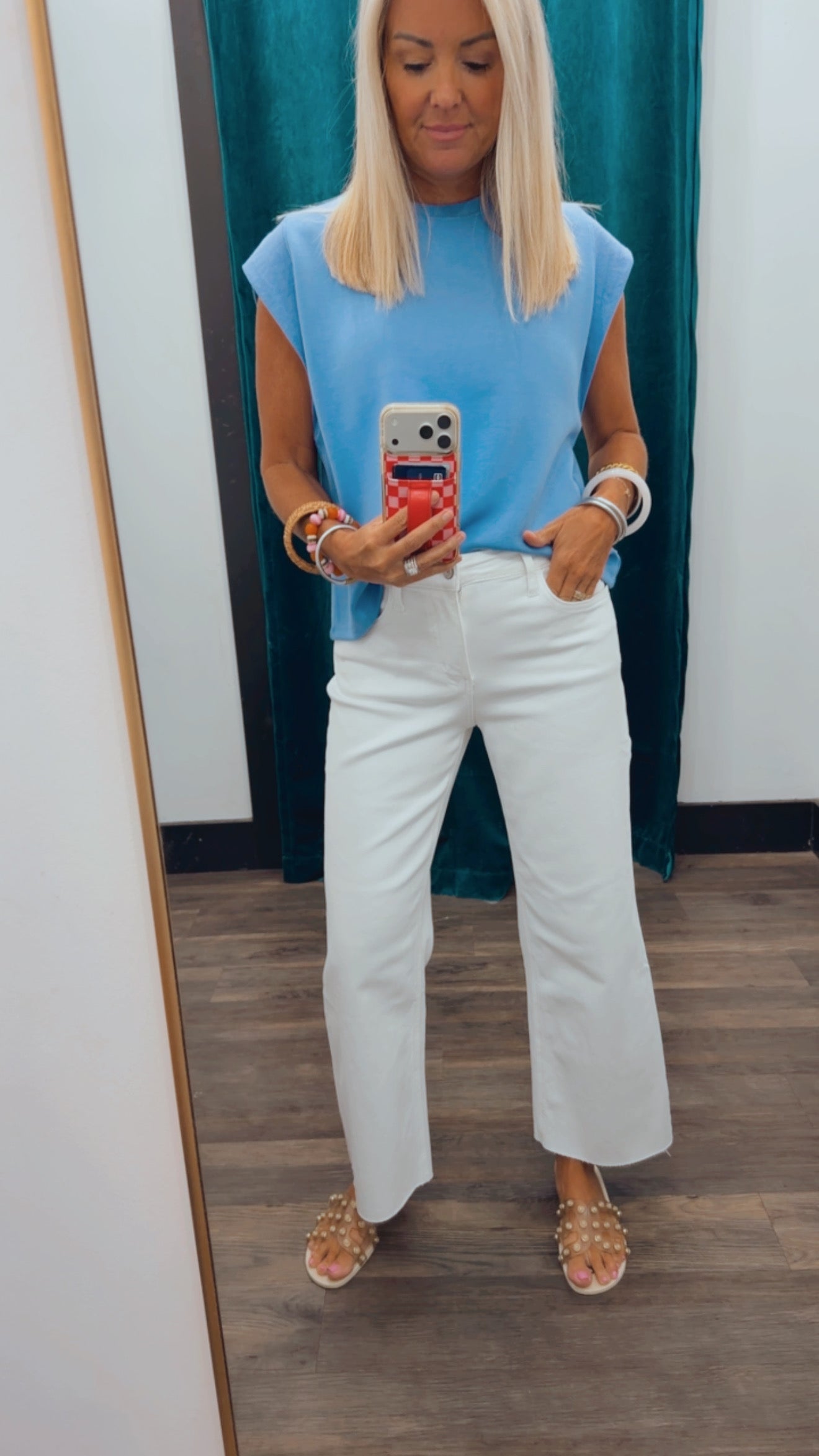 Vervet High Rise Crop Wide Leg