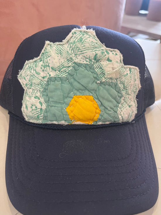 Vintage Quilt Trucker Hat