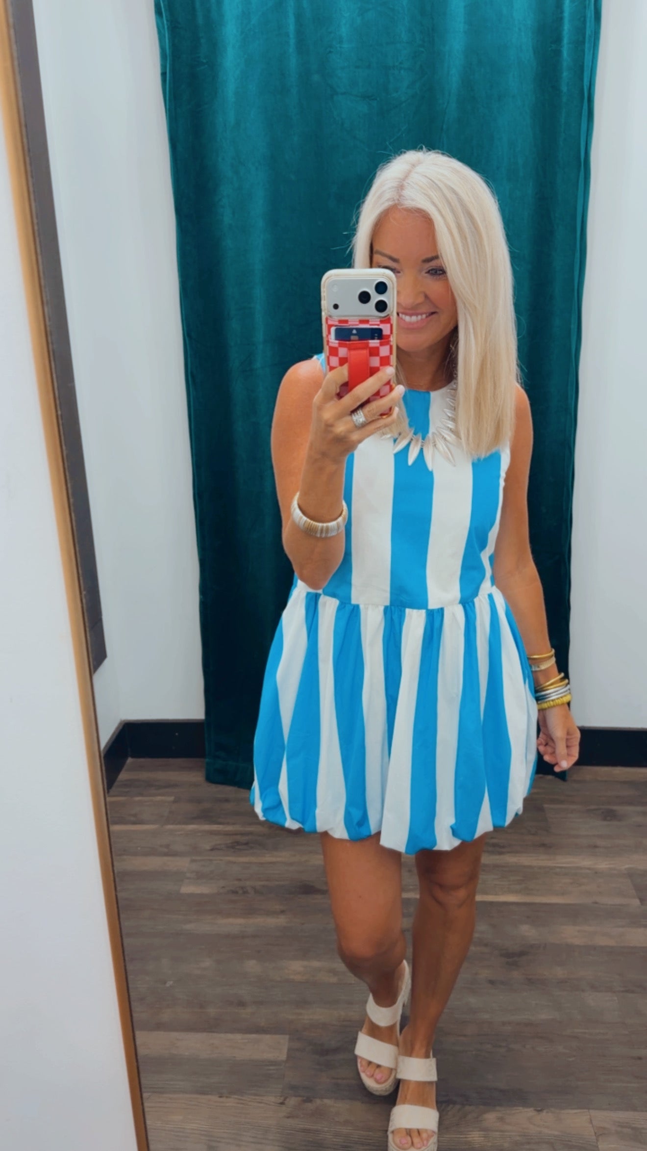 Stripe Drop Waist Dress