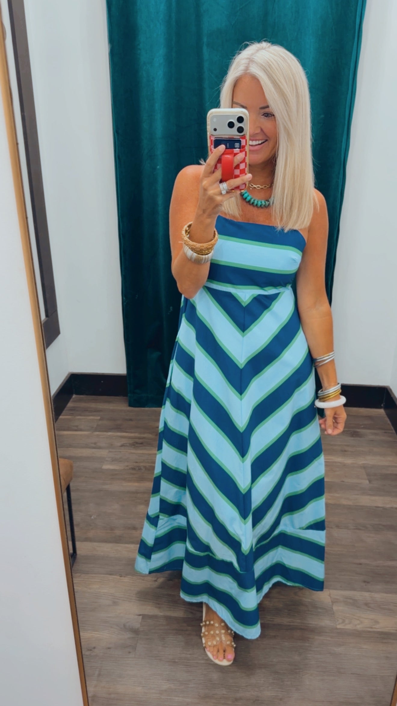 Chevron Dream Midi Dress