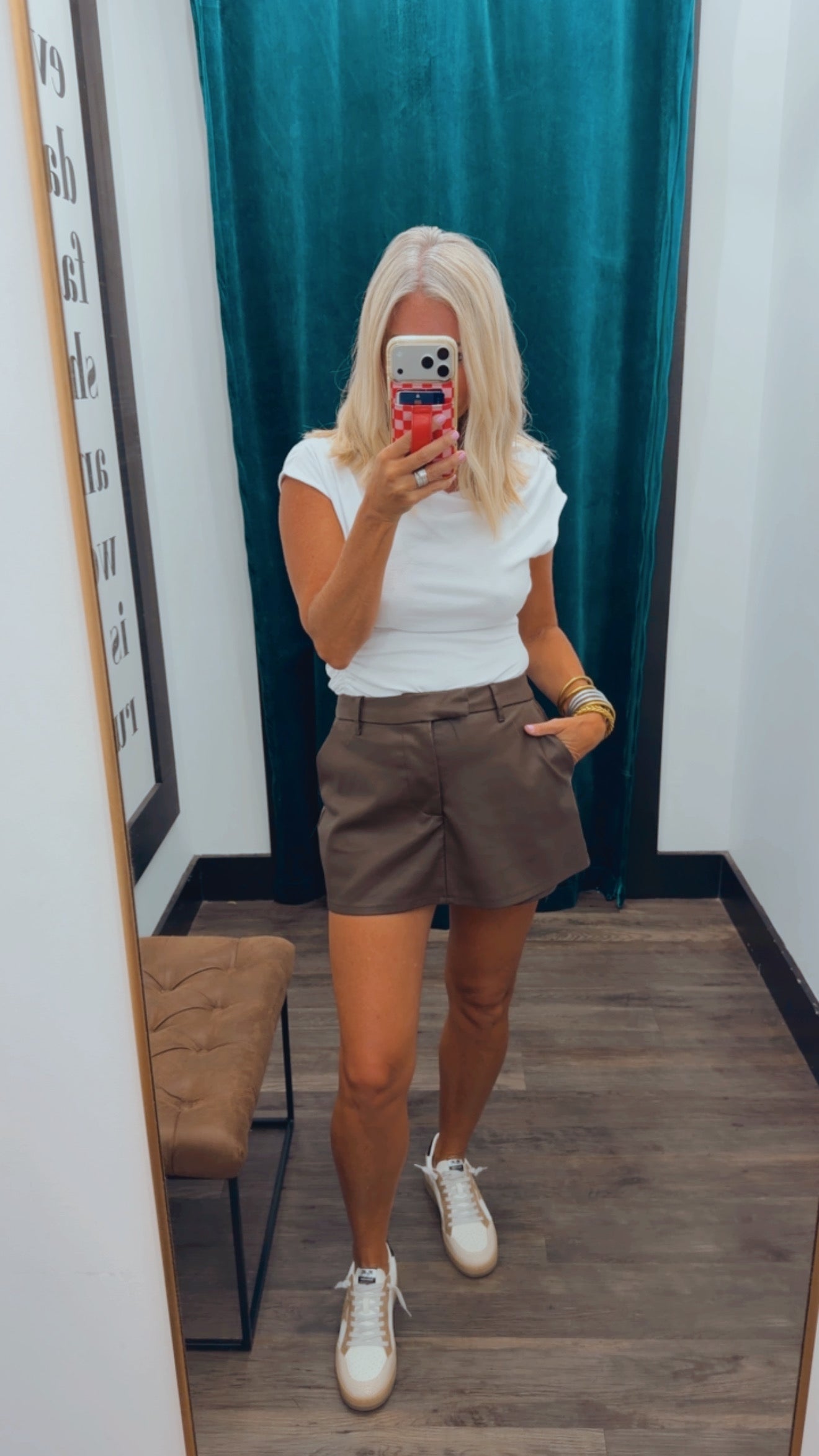Washed Faux Skort