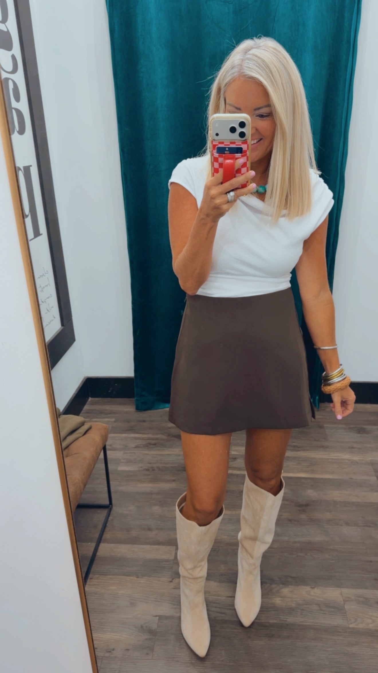 High Waisted Mini Skort