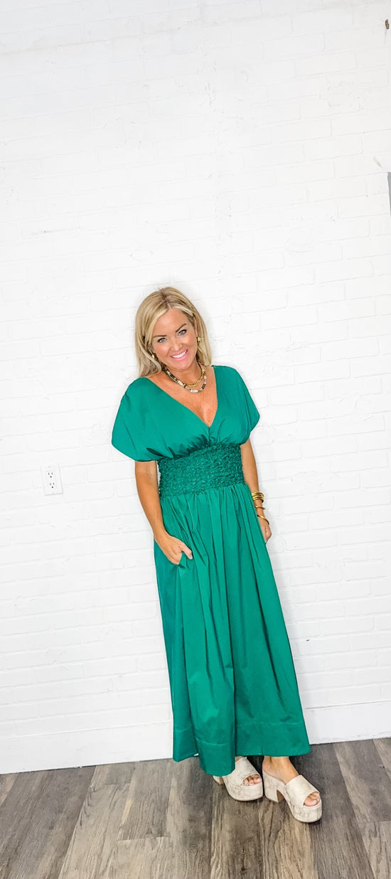 Smocked Waist Maxi