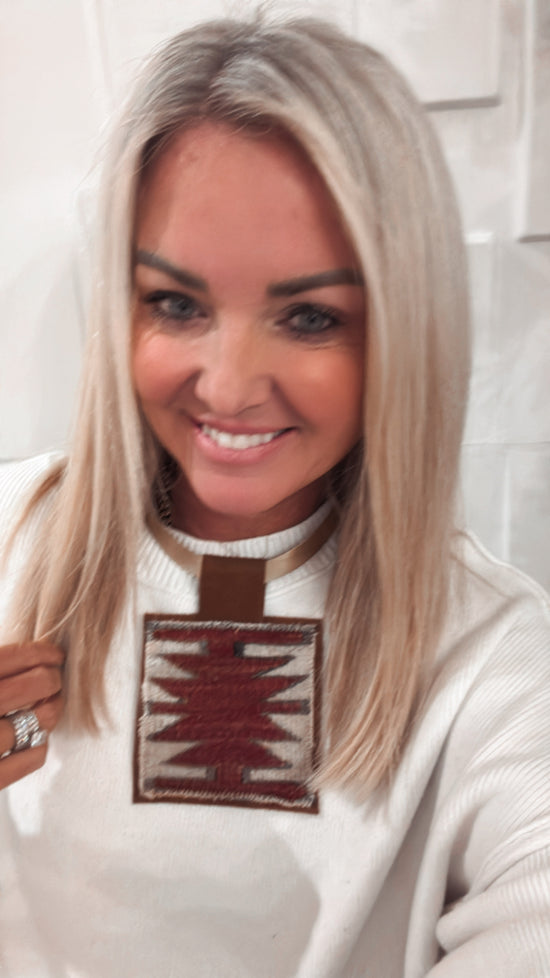 Turkish kilim pendant Necklace