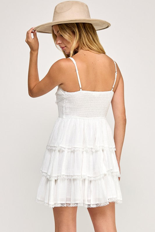 Flirty Lace Mini Dress