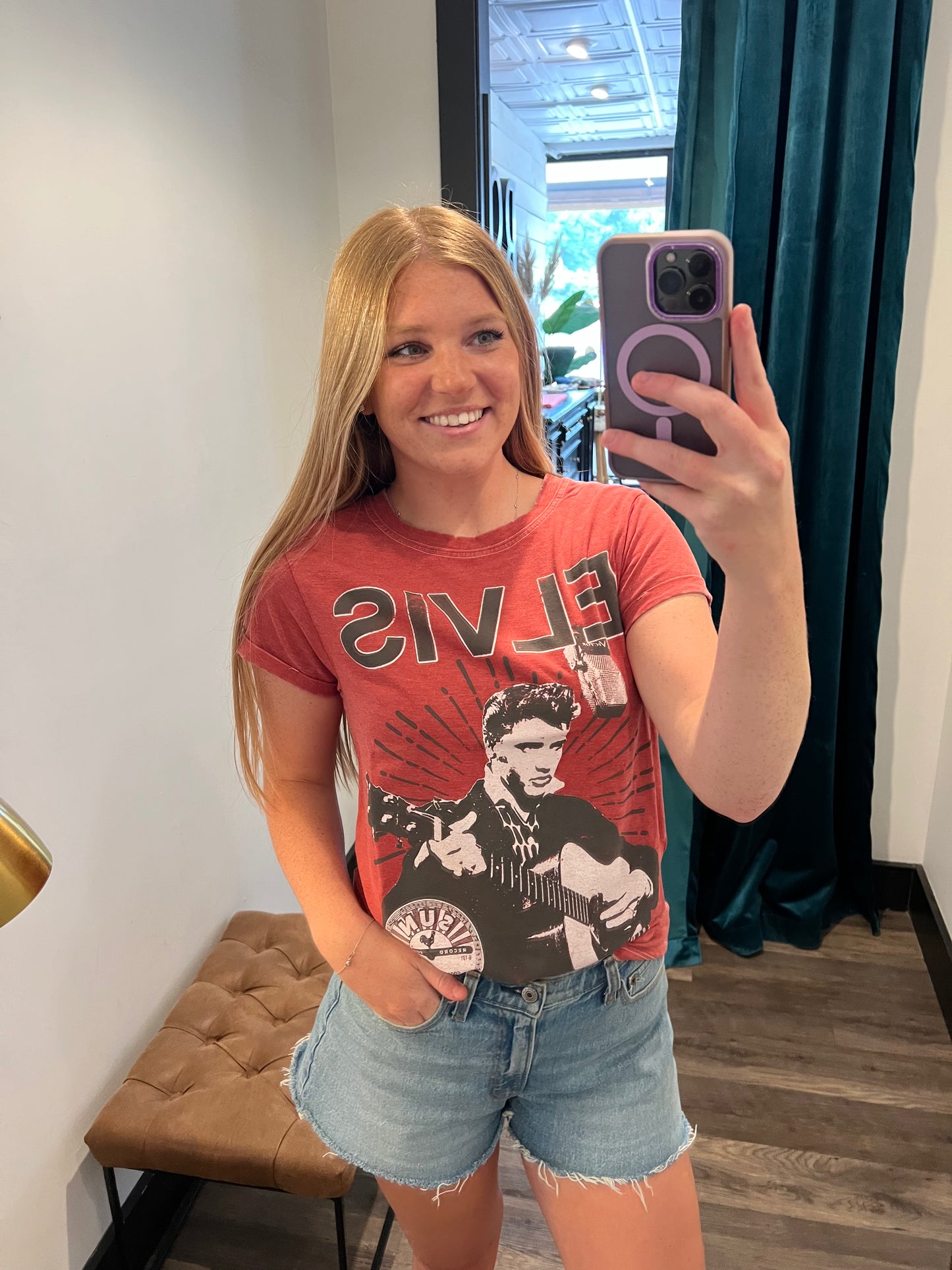 Sun Records X Elvis Burnout Tee