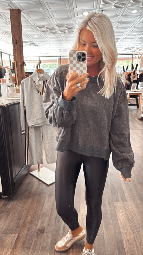 Layered Hem Sweatshirt