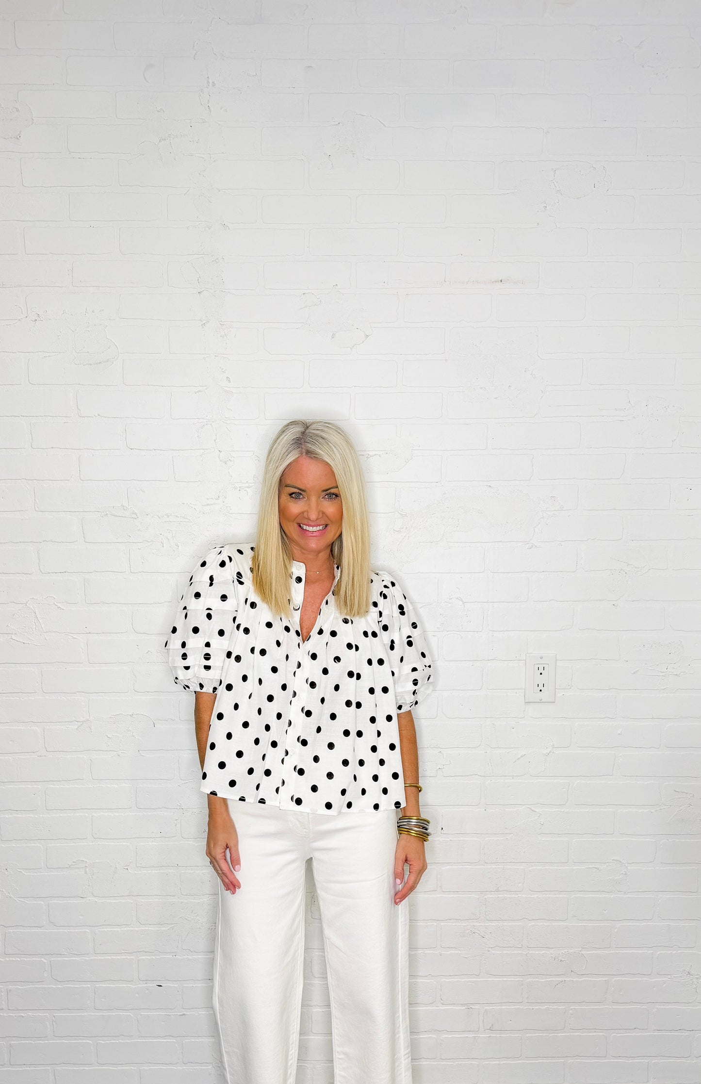 Brynlee Polka Dot Shirt