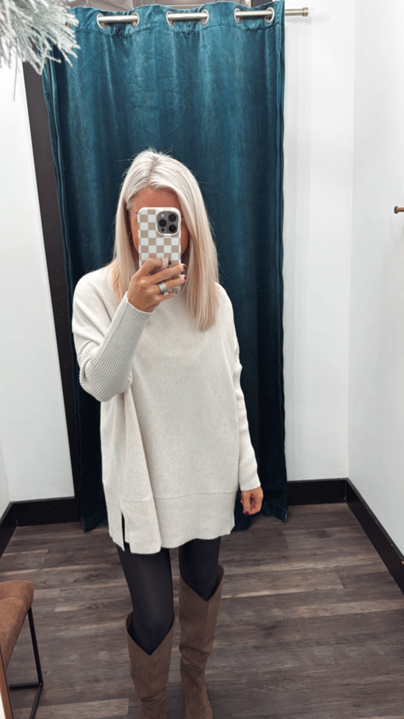 Oversized Mock Neck Sweater