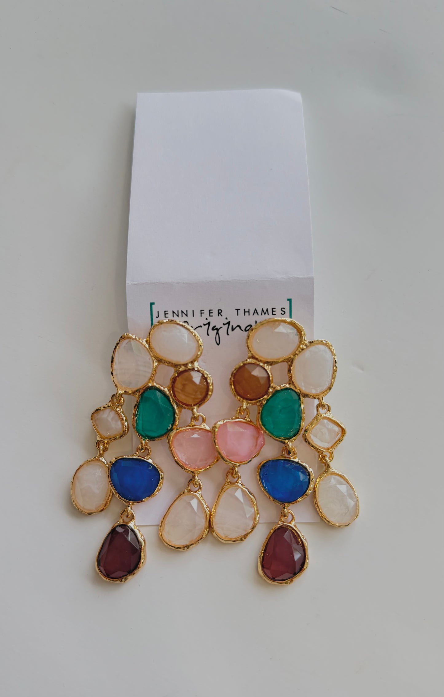 Gemstone Dangle Earrings