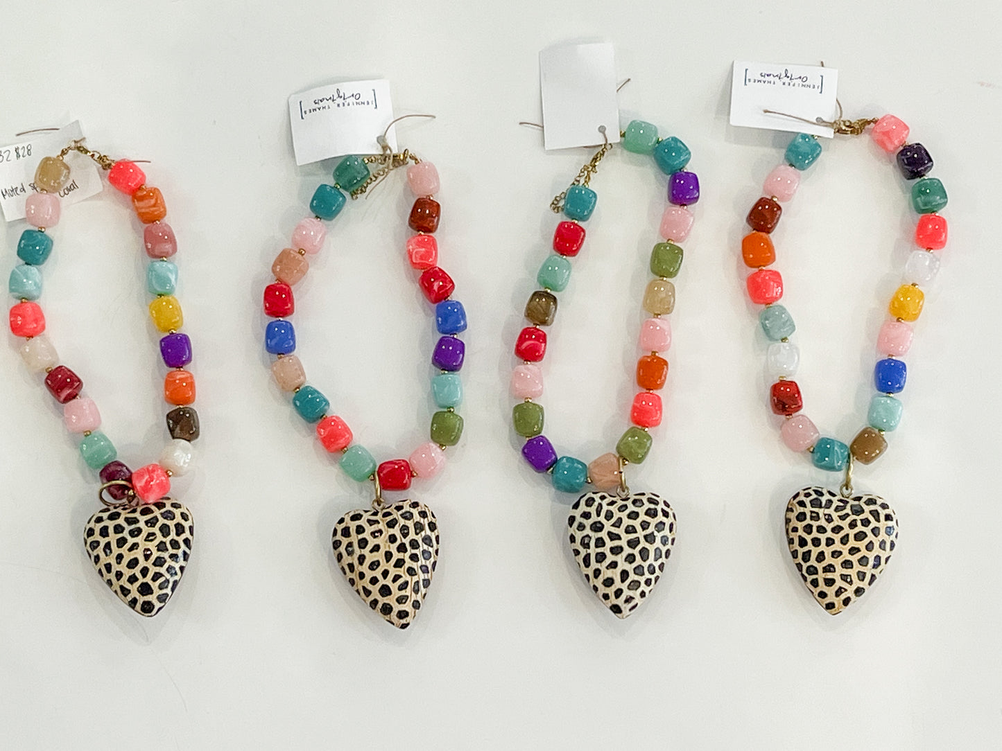 Cheetah Heart Necklace