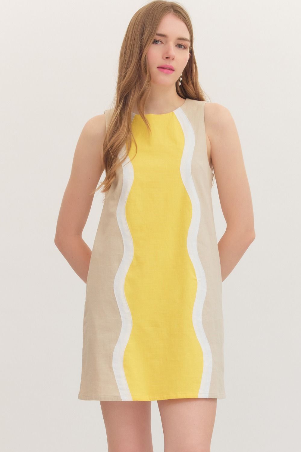 Wavy Panel Dress