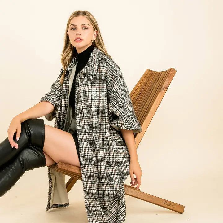 Timeless Plaid Long Coat