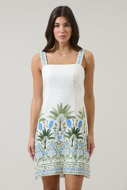 sallie mini dress Sallie Dress- Baby Blue/Navy