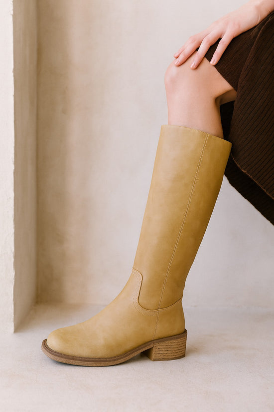 Tall Riding Boots With Low Block Heel