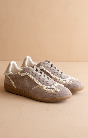 The April Lace-trimmed Sneaker