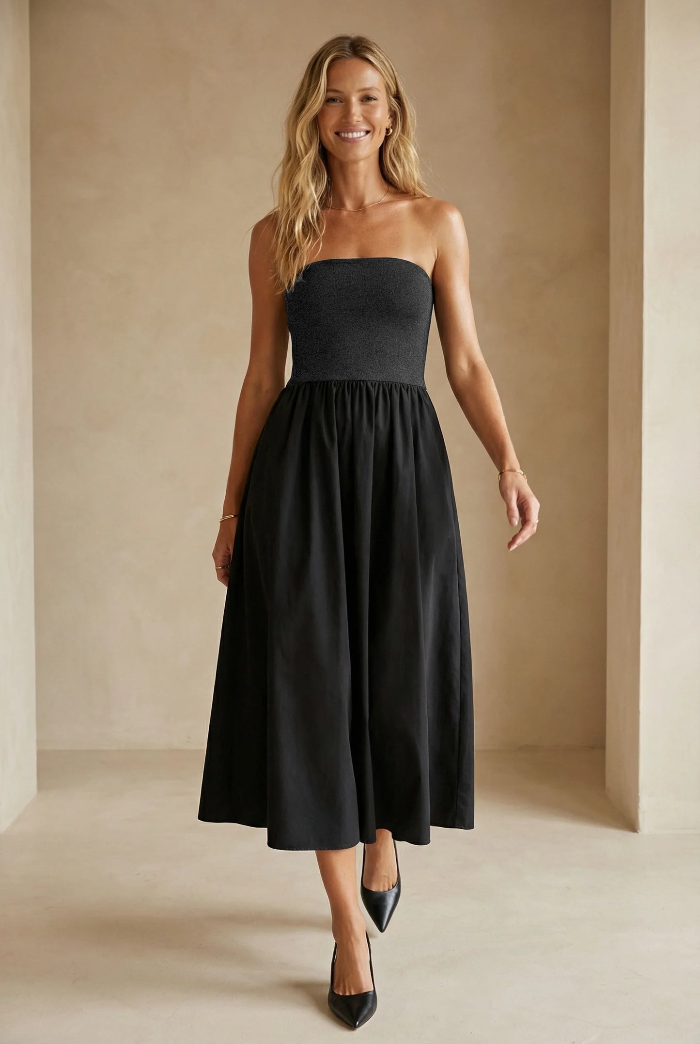 Tube Top Midi Dress