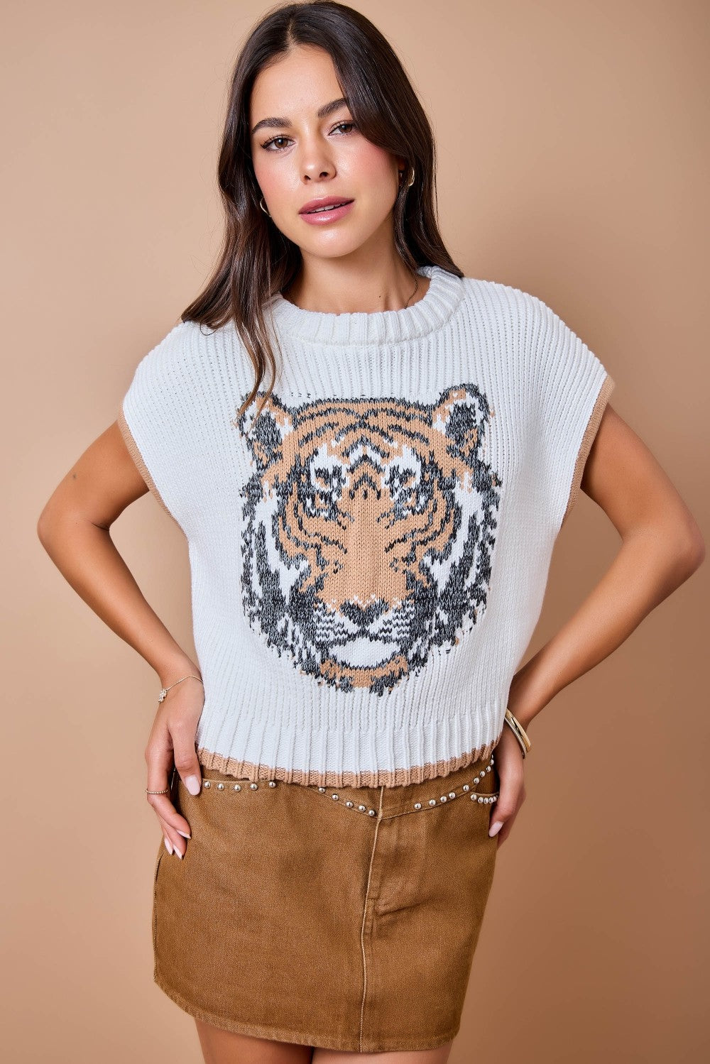 Game Day Sweater Vest Top