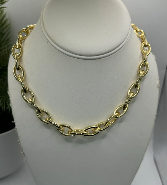 Alice Gold Chain Link Necklace