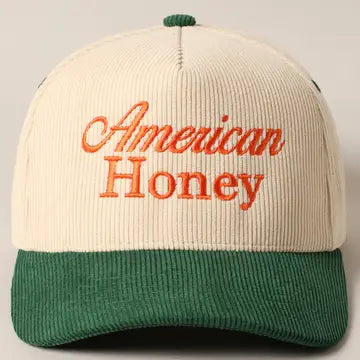 American Honey Corduroy Trucker Baseball Cap