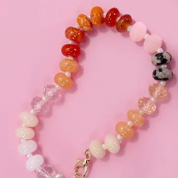 Natural Agate  Bead Bracelet