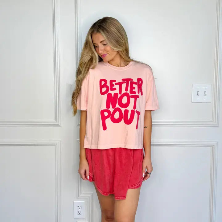 Better Not Pout Puff Crop Tee