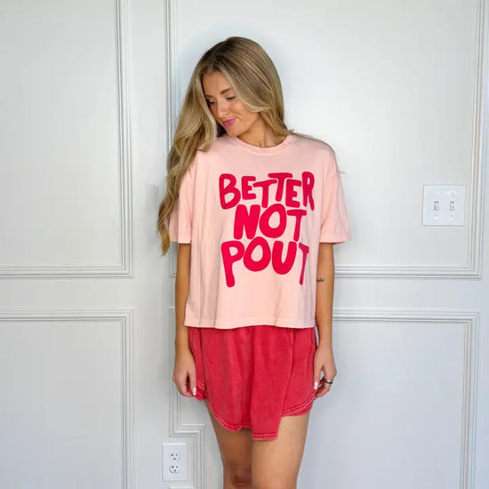 Better Not Pout Puff Crop Tee