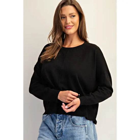 Center Seam Knit Top