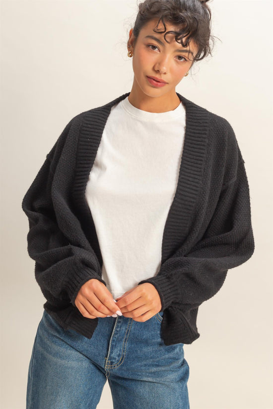 Textured Knit Cardigan