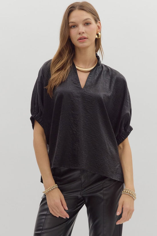 Metallic Dolman Top
