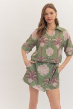 Botanical Wrap Skort