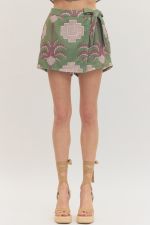 Botanical Wrap Skort