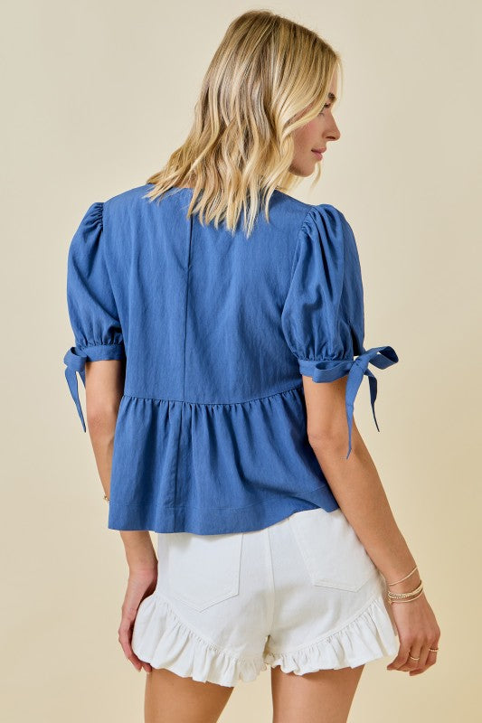 Gabby Tie Detail Top