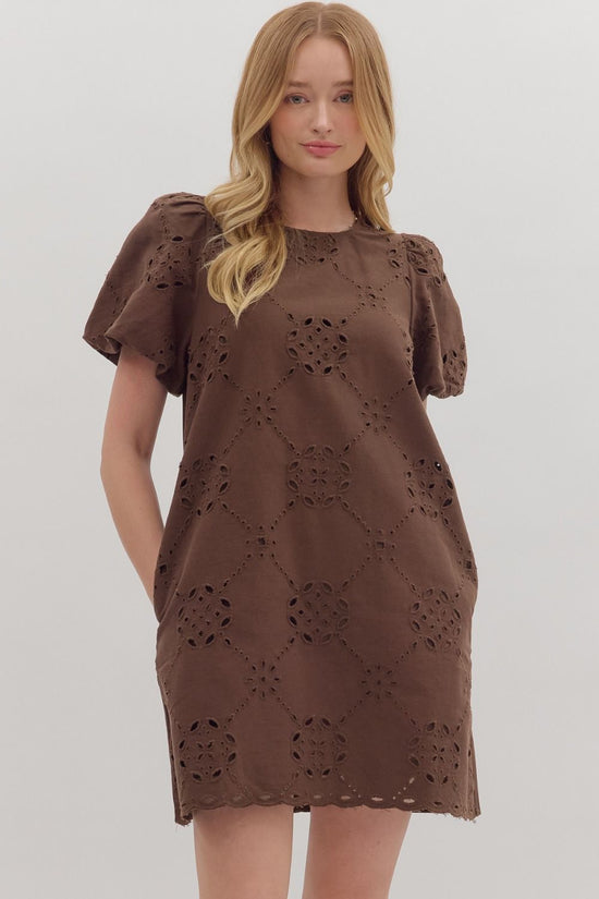 Eyelet Embroidered Dress