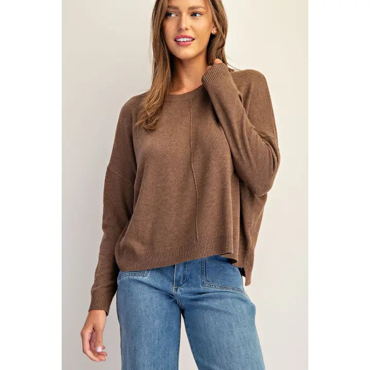 Center Seam Knit Top
