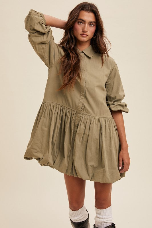 Bubble Hem Dress