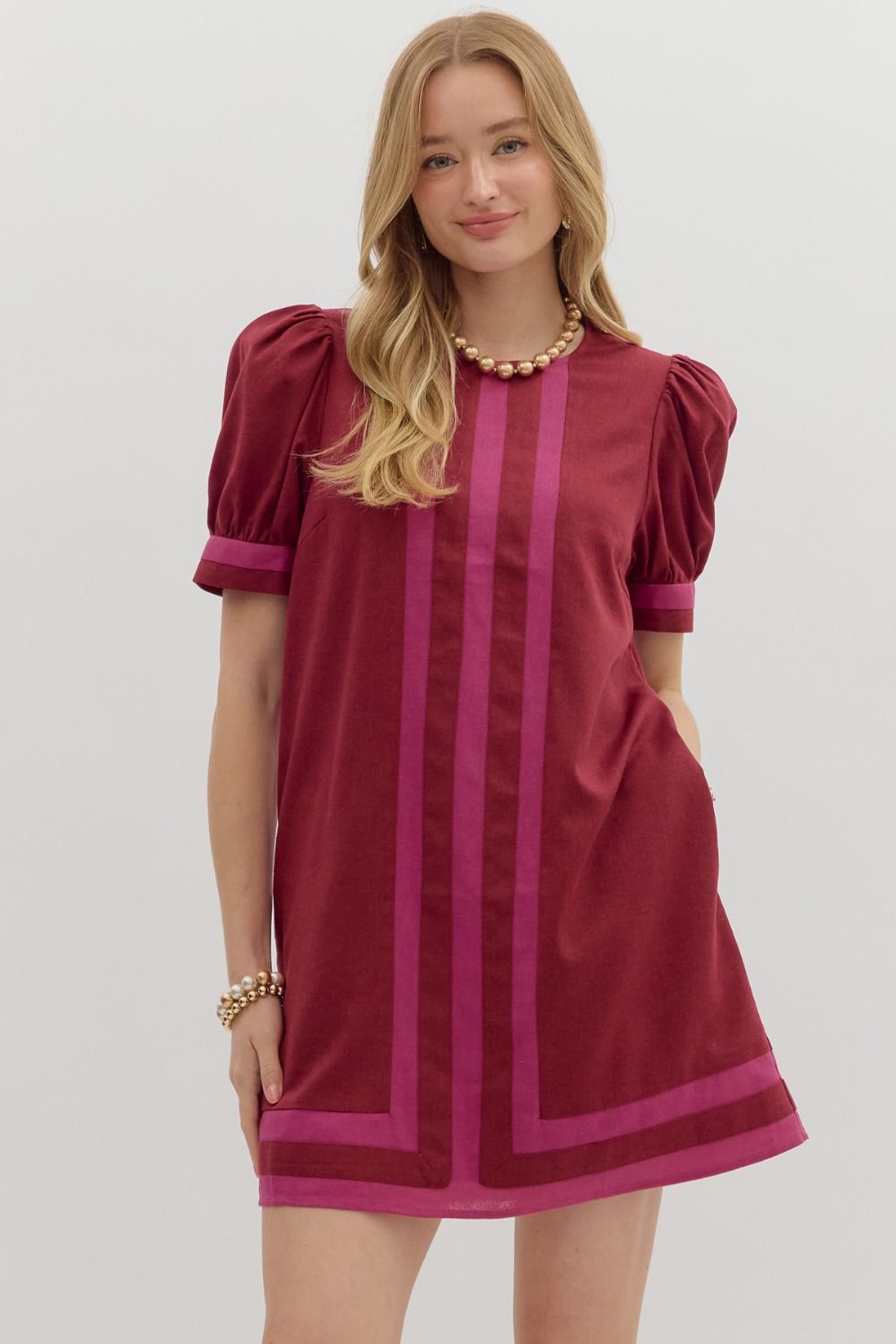 Accent Border Dress