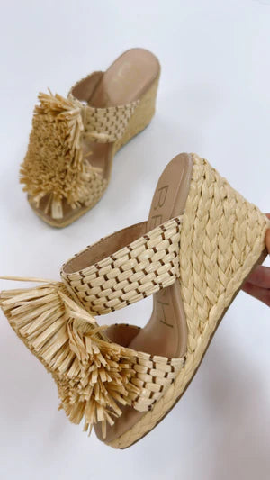 Matisse Cape Cod Raffia Wedge