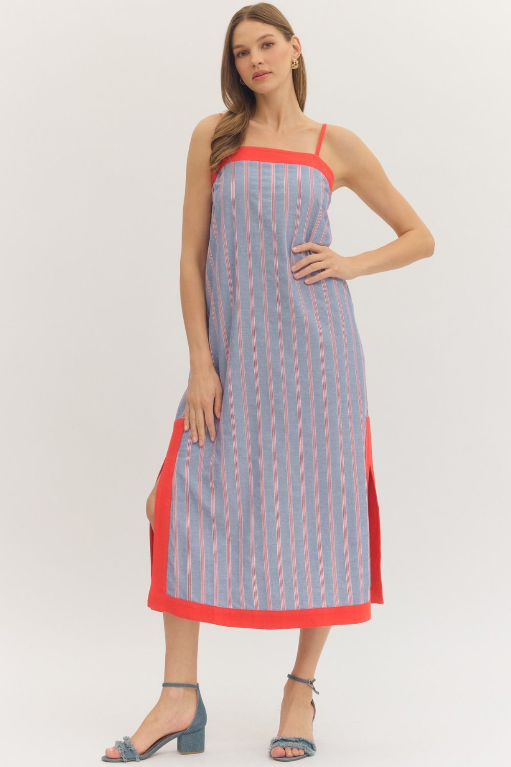 Chambray contrast Dress