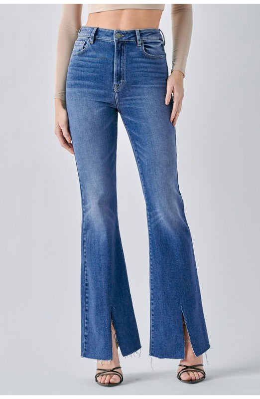 Front Slit Flare Jean - Happi