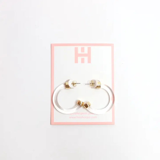 Small Acrylic Hoop Earrings