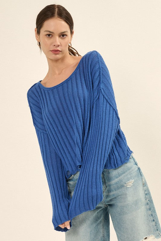Load image into Gallery viewer, Ribbed Knit Sweater
