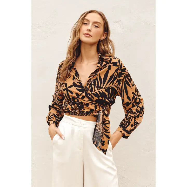 Tropical Wrap Shirt